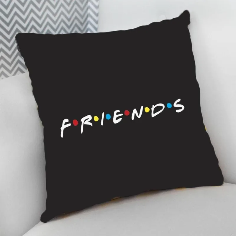 Almofada Decorativa Cheia C/ Zíper 25X25Cm, Friends - DELUZZ