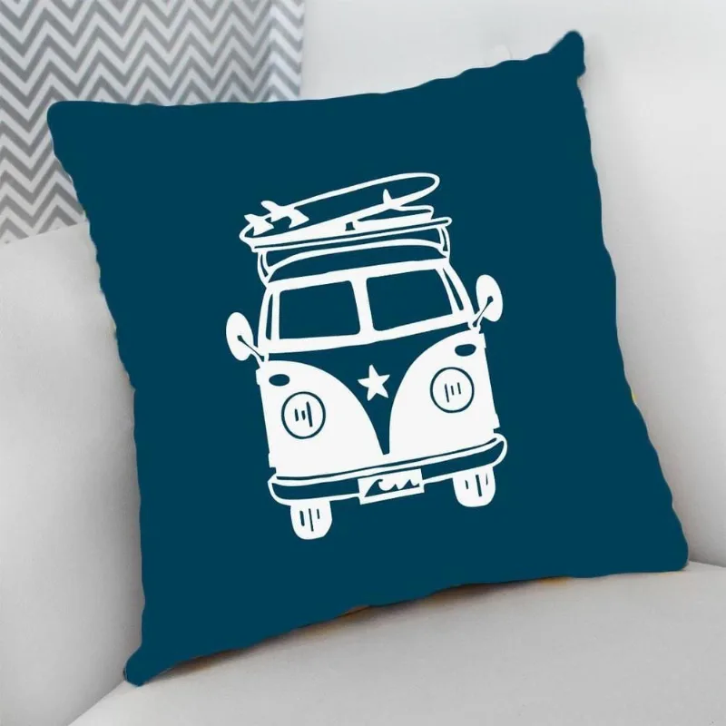 Almofada Cheia com Zíper 40x40cm Kombi com Prancha - DELUZZ