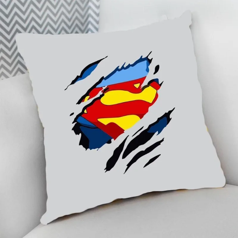 Almofada Cheia com Zíper 25x25 Video Game Super Man - DELUZZ