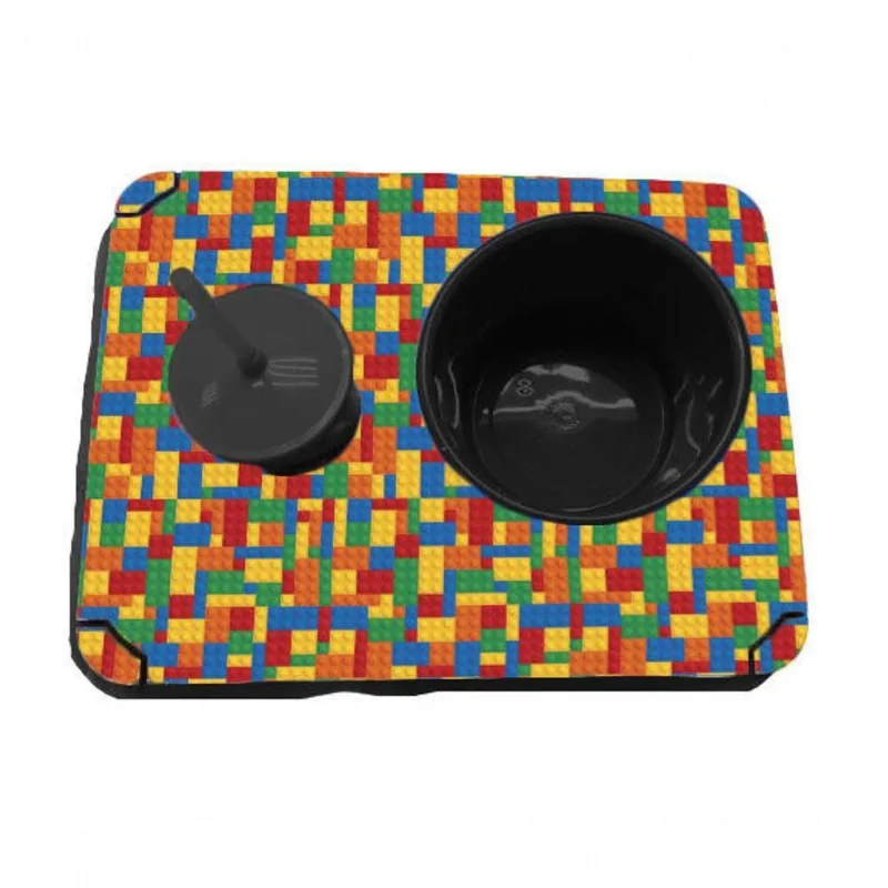 Almofada Bandeja Pipoca Balde E 1 Copo Lego - DELUZZ