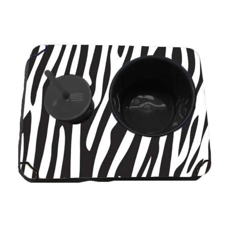 Almofada Bandeja Pipoca Balde E 1 Copo Zebra - DELUZZ