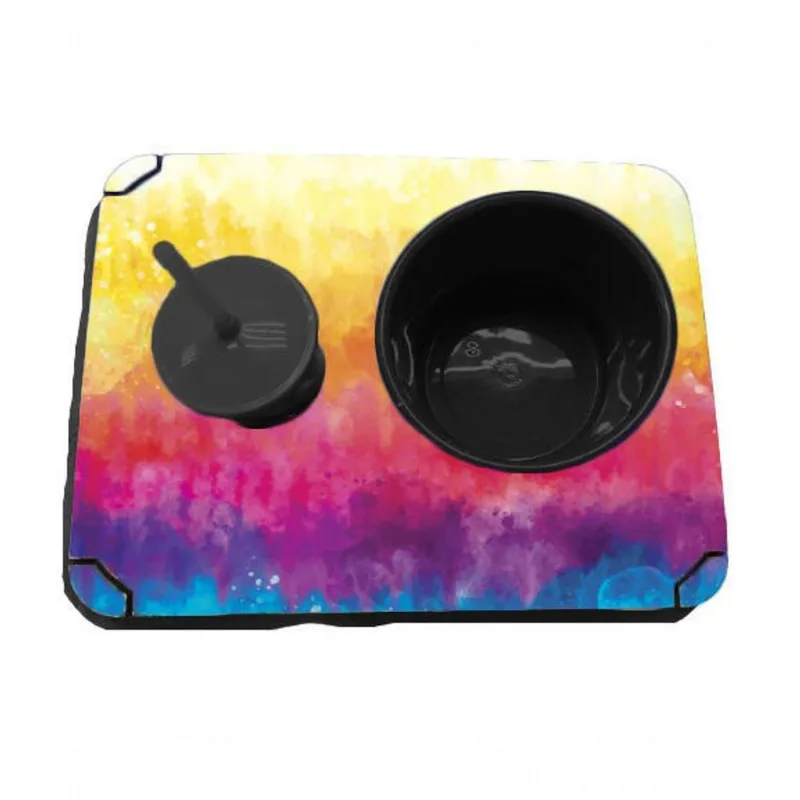 Almofada Bandeja Pipoca Balde E 1 Copo Tie Dye