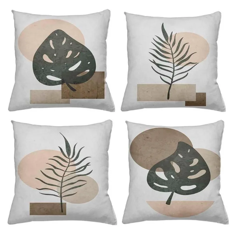 Kit 4 Almofadas Decorativas Cheias 40X40Cm White Island - DELUZZ