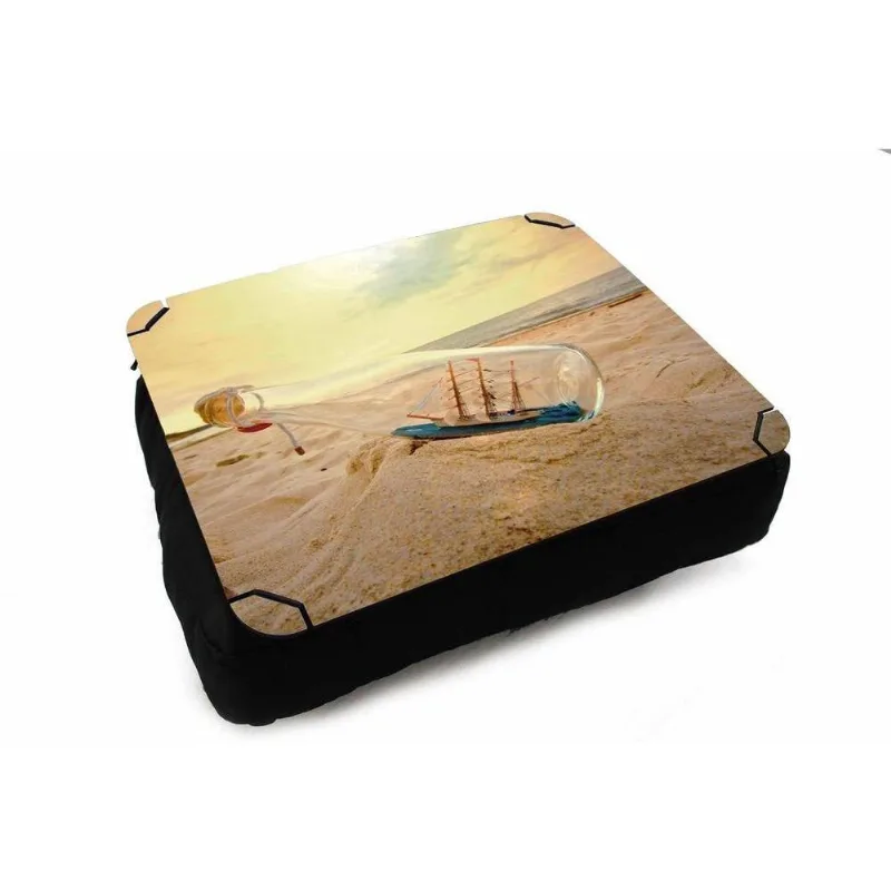 Almofada Bandeja para Notebook Navio Na Garrafa - DELUZZ