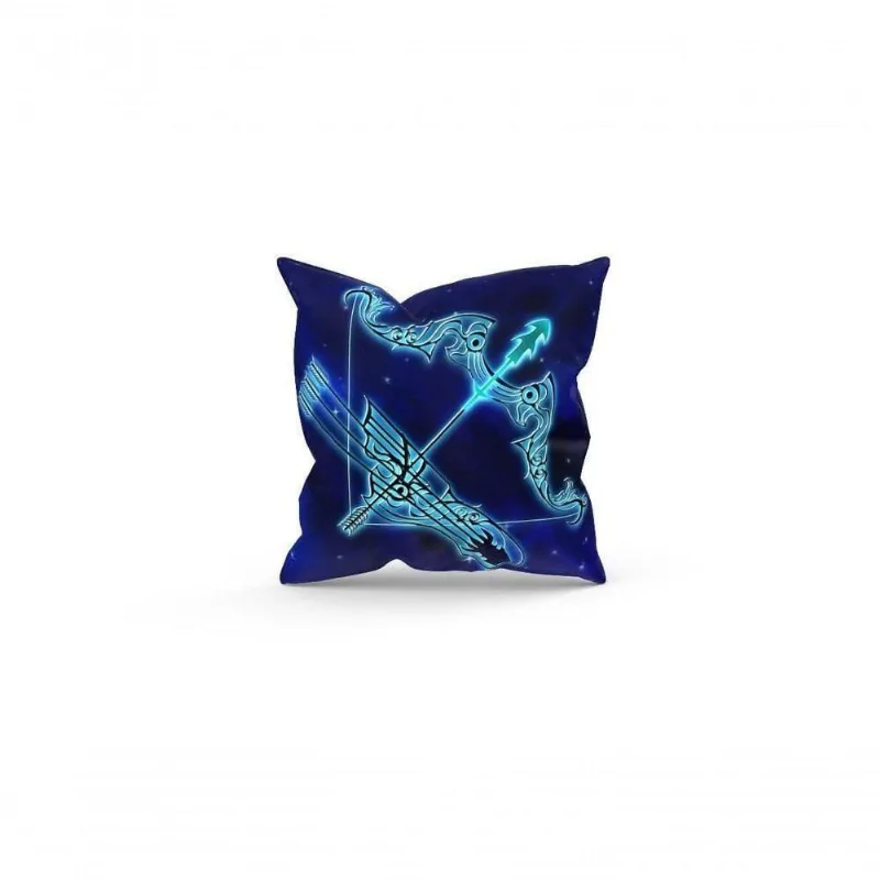 Almofada Decorativa Cheia C/ Zíper 40X40 Sagitário
