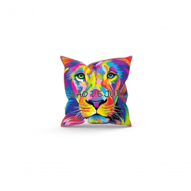 Almofada Decorativa Cheia C/ Zíper 40X40 Leão De Judá - DELUZZ