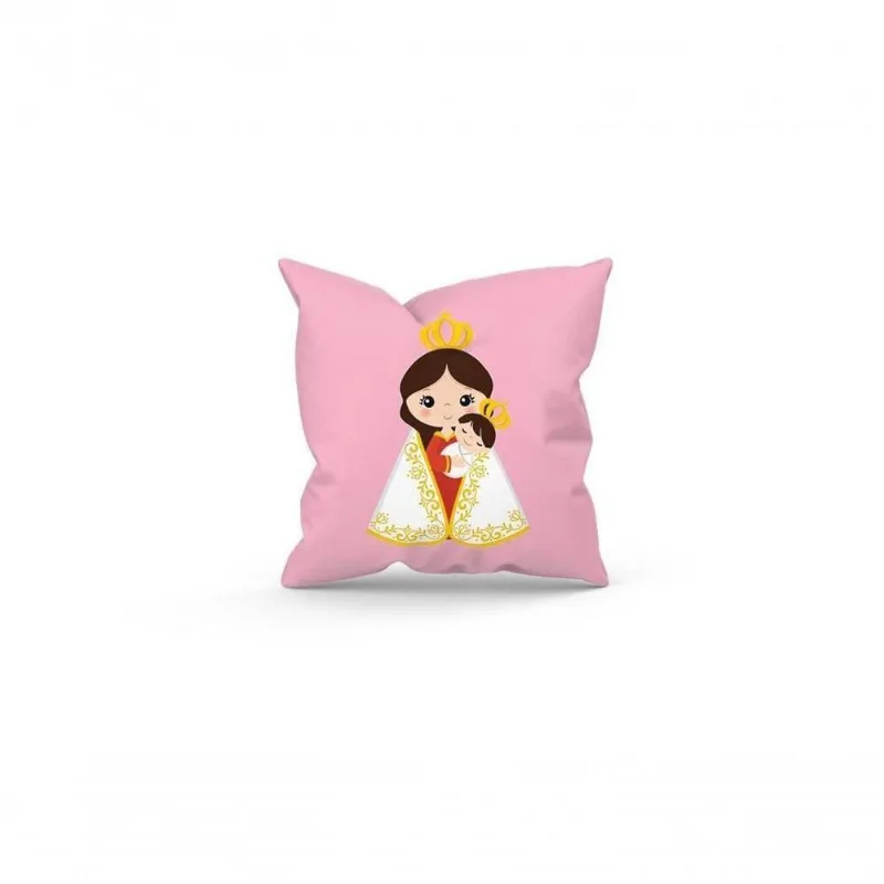 Almofada Cheia C/ Zíper 40X40 Nossa Senhora De Nazaré - DELUZZ