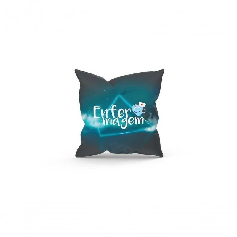 Almofada Decorativa Cheia C/ Zíper 40X40 Enfermagem - DELUZZ