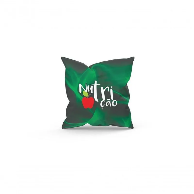 Almofada Decorativa Cheia C/ Zíper 40X40 Nutrição