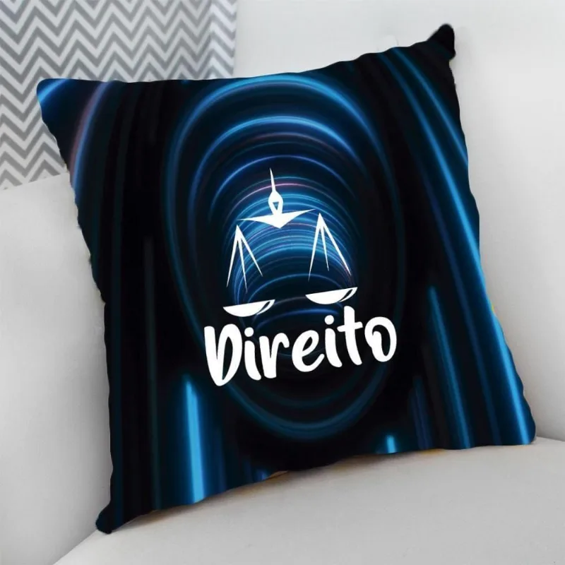Almofada Decorativa Direito Azul - DELUZZ