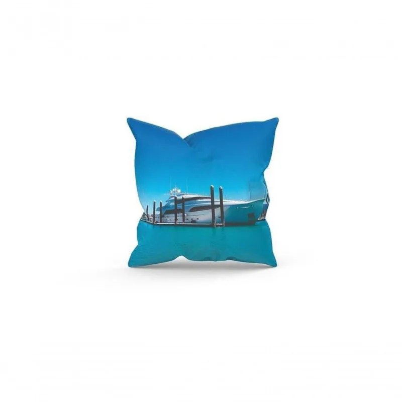 Almofada Decorativa Cheia C/ Zíper 40x40 Lancha Grande - DELUZZ