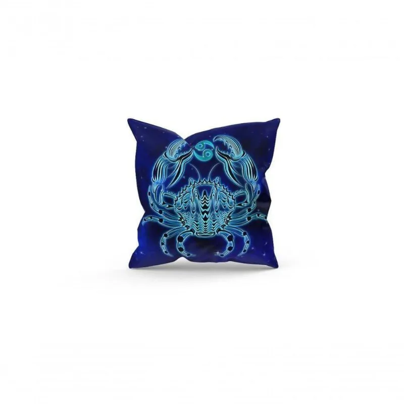 Almofada Decorativa Cheia C/ Zíper 25x25 Câncer - DELUZZ