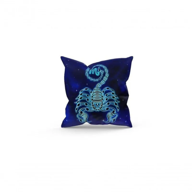 Almofada Decorativa Cheia C/ Zíper 25x25 Escorpião - DELUZZ
