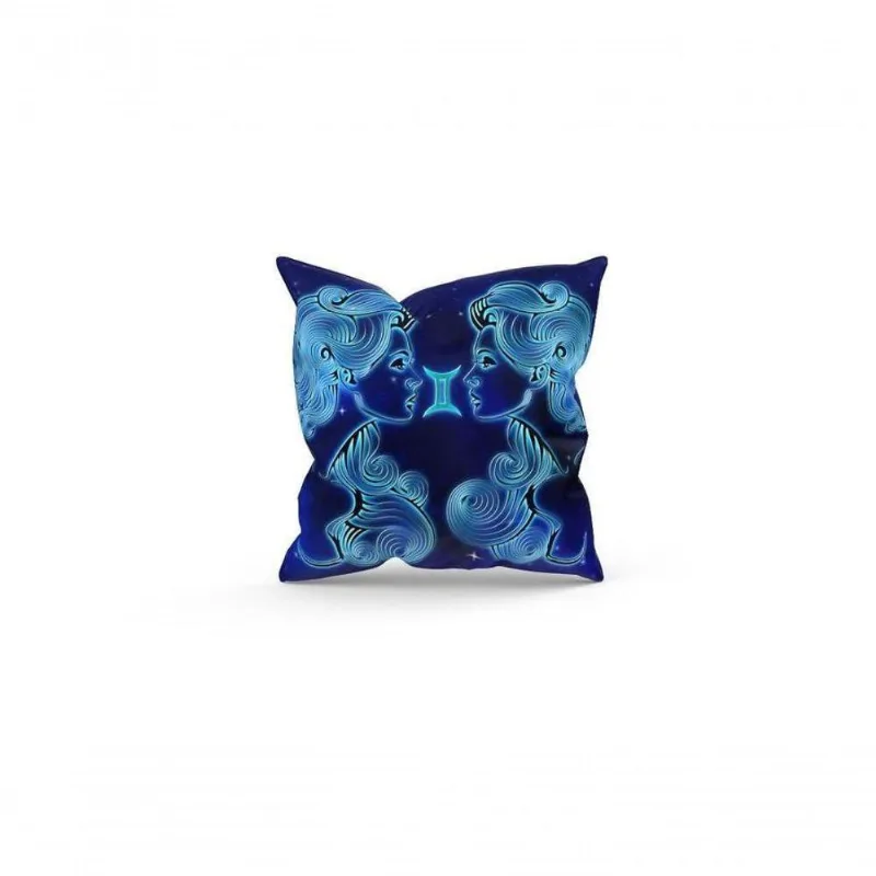 Almofada Decorativa Cheia C/ Zíper 25x25 Gêmeos - DELUZZ