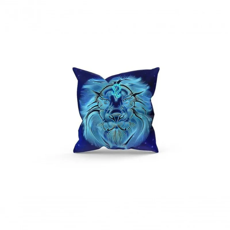 Almofada Decorativa Cheia C/ Zíper 25x25 Leão