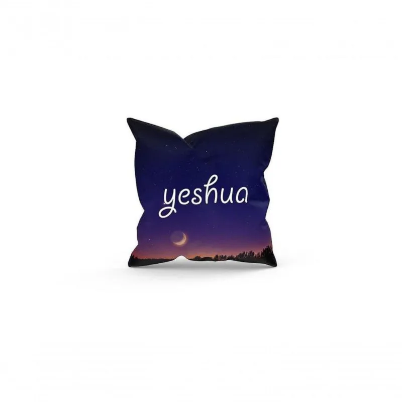 Almofada Decorativa Cheia C/ Zíper 25X25 Yeshua - DELUZZ