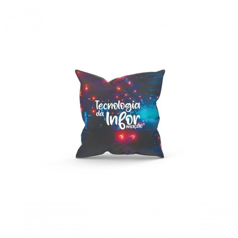 Almofada Decorativa Cheia C/ Zíper 25X25 Ti
