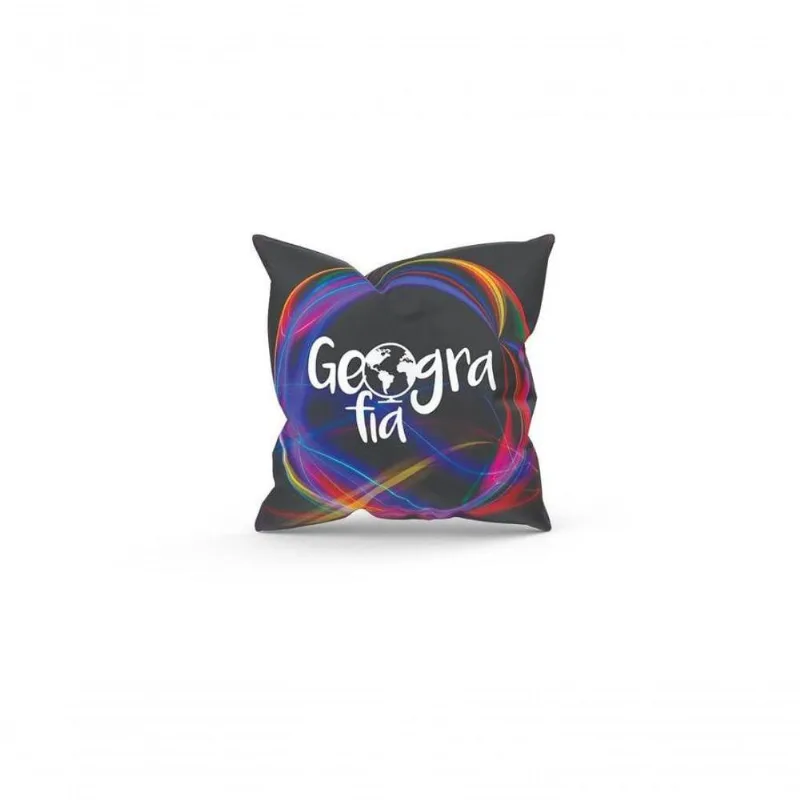 Almofada Decorativa Cheia C/ Zíper 25X25 Geografia - DELUZZ