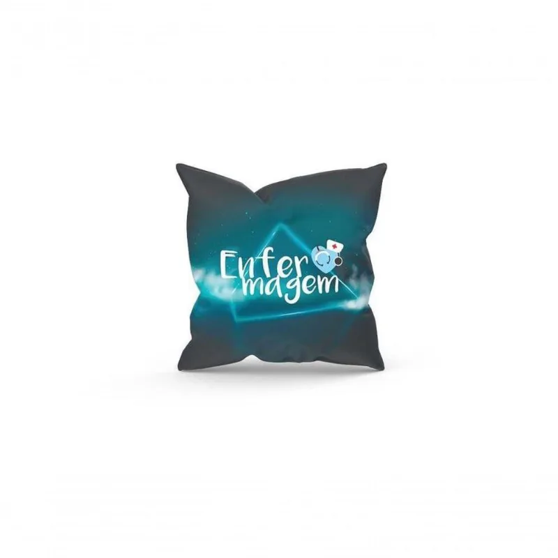 Almofada Decorativa Cheia C/ Zíper 25X25 Enfermagem - DELUZZ