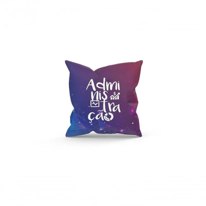 Almofada Decorativa Cheia C/ Zíper 25X25 Administração - DELUZZ