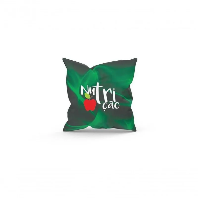 Almofada Decorativa Cheia C/ Zíper 25X25 Nutrição - DELUZZ