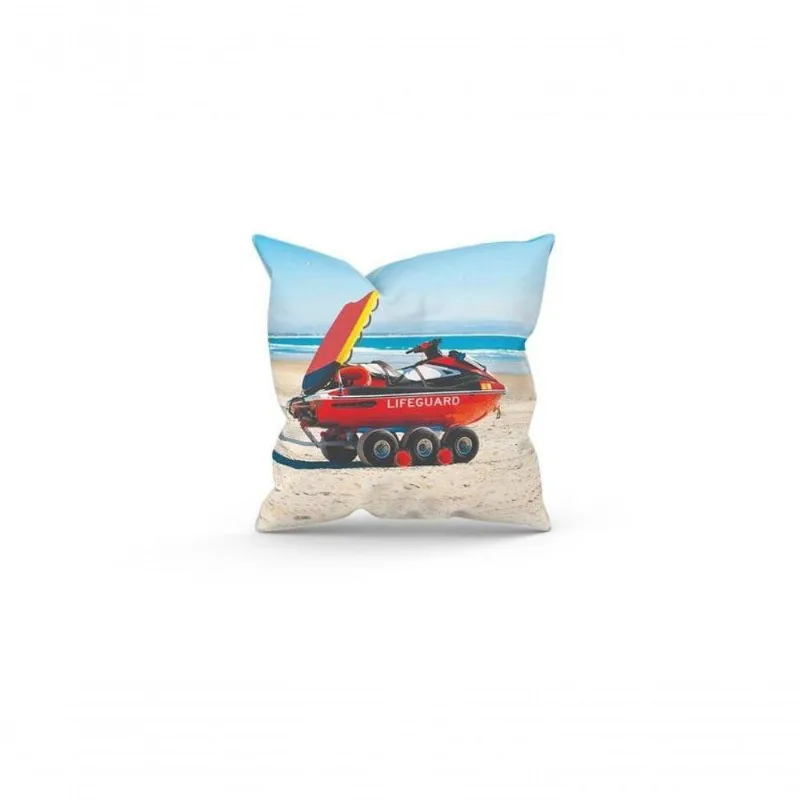 Almofada Decorativa Cheia C/ Zíper 25X25 Salva Vidas