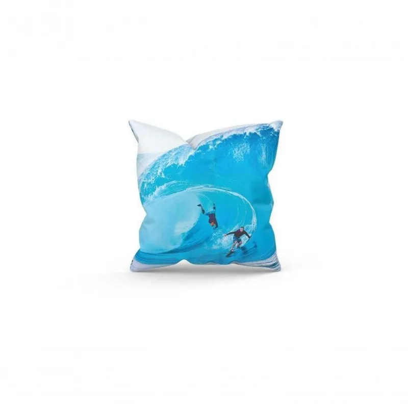 Almofada Decorativa Cheia C/ Zíper 25X25 Surfistas Caindo - DELUZZ