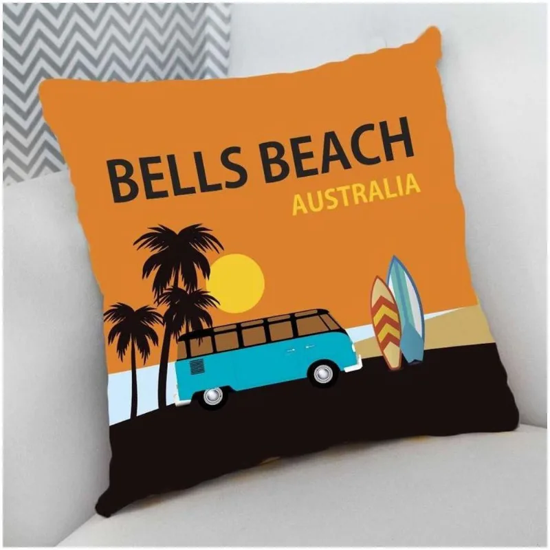 Almofada Decorativa Cheia Surf Bells Beach