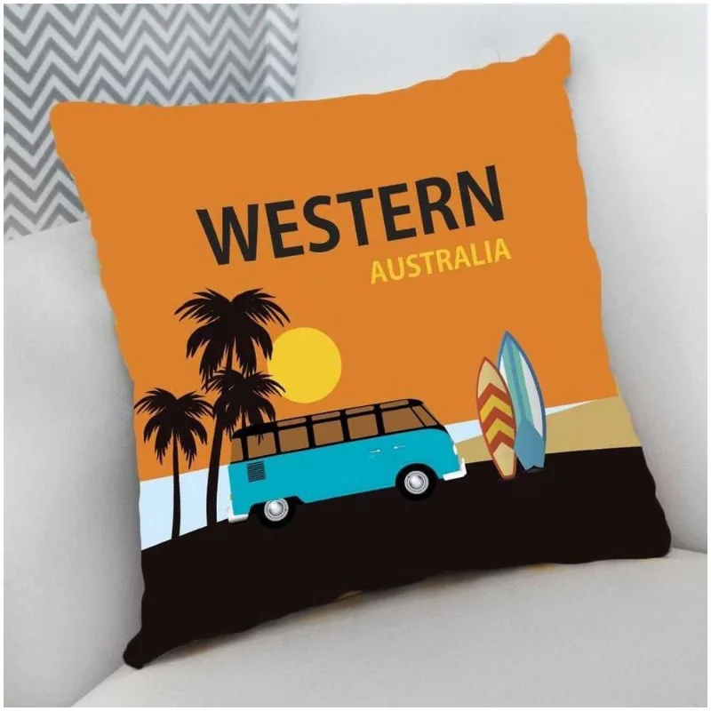 Almofada Decorativa Cheia Surf Western