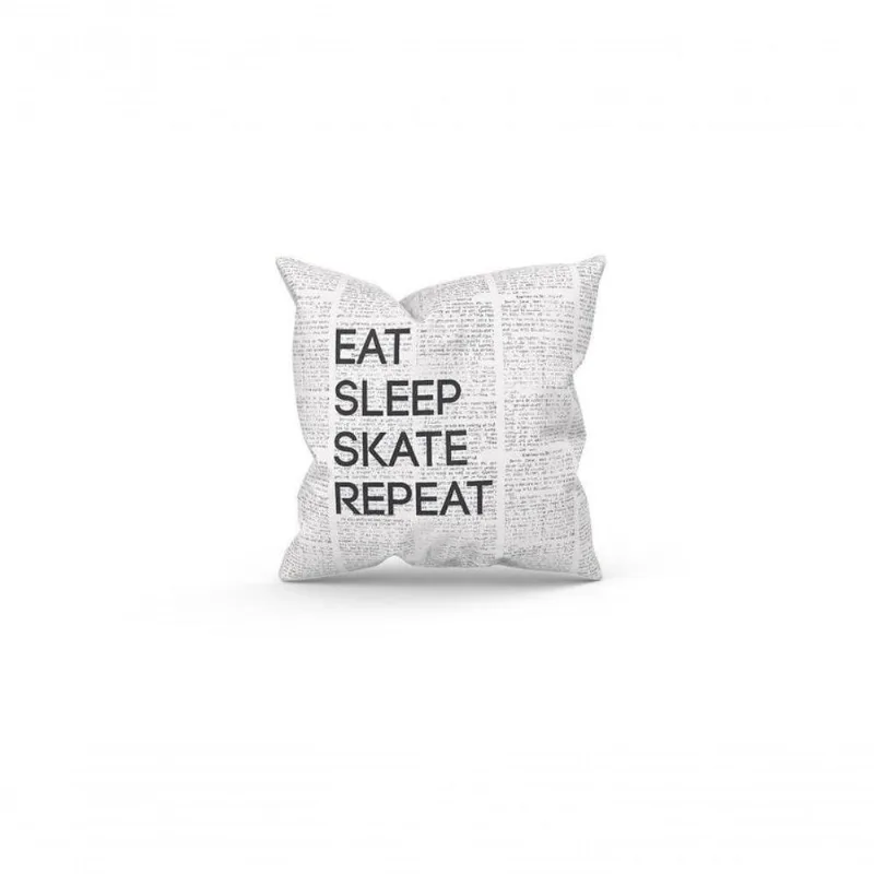 Almofada 25X25 Personalizada Skate Eat Sleep Skate Repeat