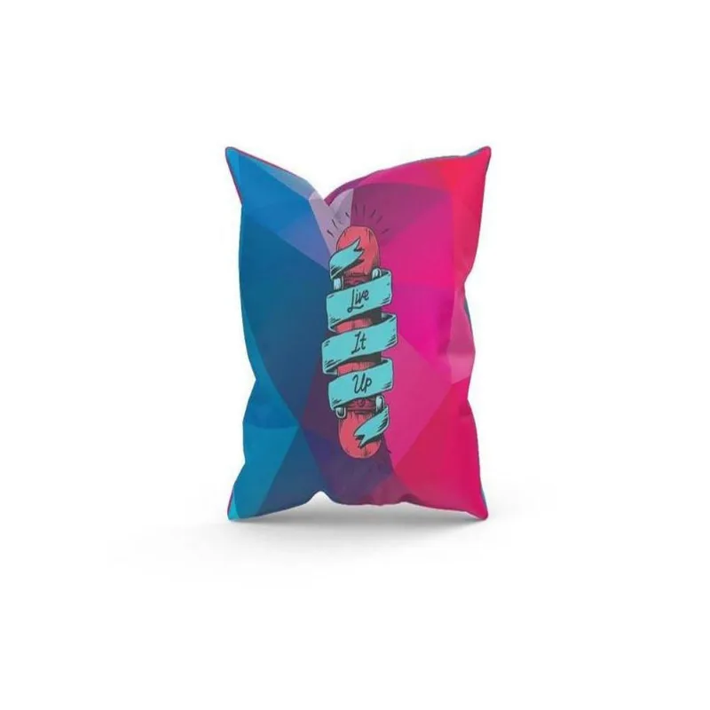 Almofada Decorativa 25x25 Personalizada Skate Live It Up
