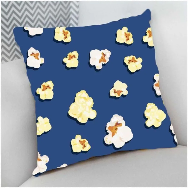 Almofada Decorativa Cheia com Zíper 40x40cm Pipoca - DELUZZ