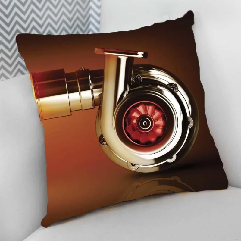 Almofada 40X40 Carro Tunado Tunnig Estampas Turbo Fire - DELUZZ