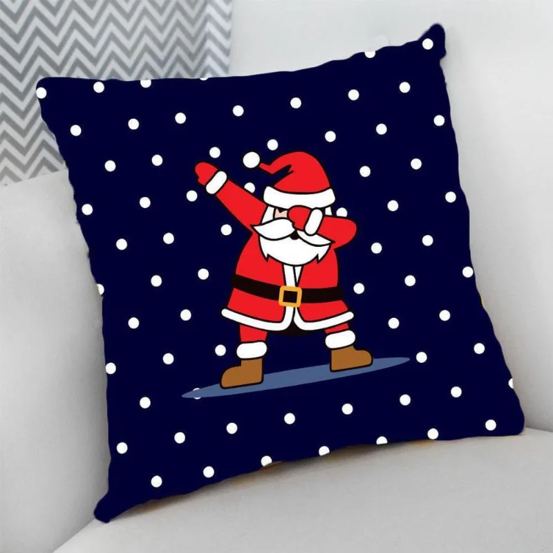 Almofada 40X40 Cheia P/ Natal Papai Noel Alegre Feliz - DELUZZ