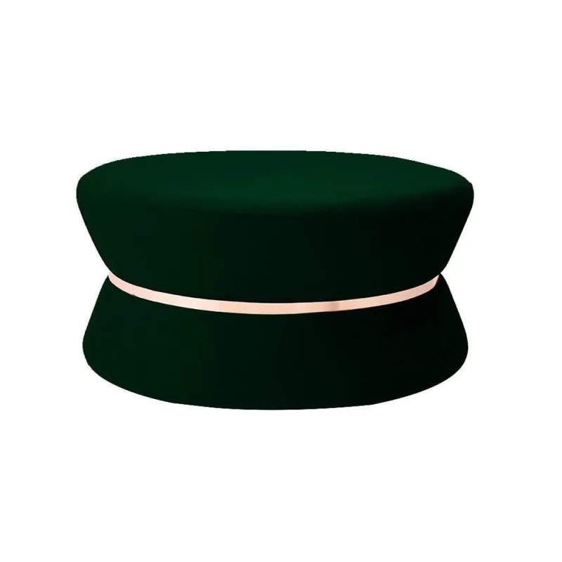 Puff Sala de Estar 95cm Dhaka Veludo Verde Gran Belo - Gran Belo