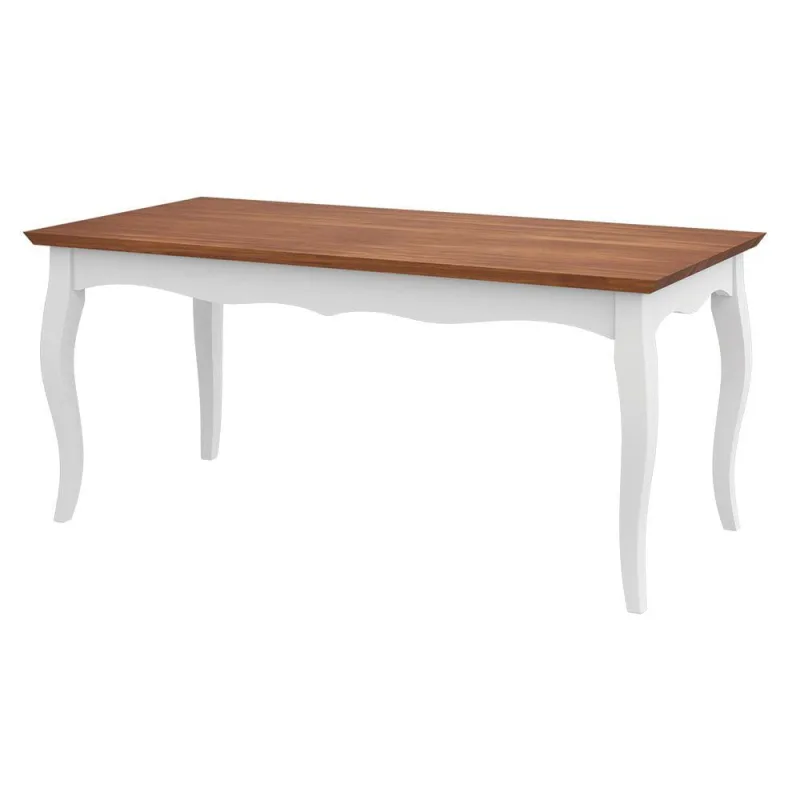Mesa Sala de Jantar Gallia 250cm Madeira Maciça e Mdf Branco - Gran Belo - Móveis