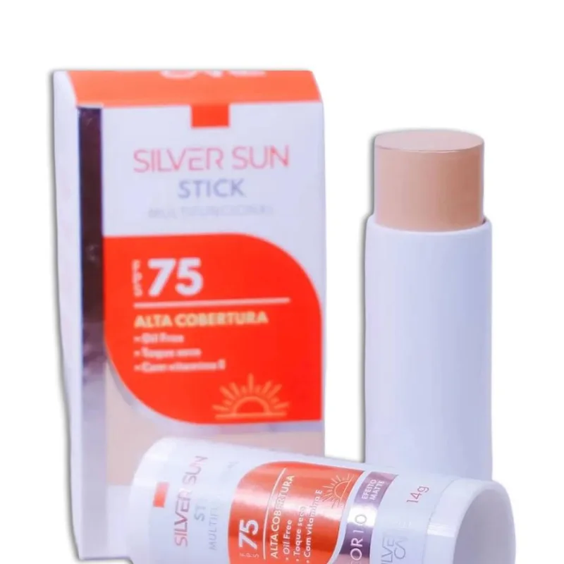 Protetor Solar Stick FPS 75 Silver Sun Claro 1.0 14g