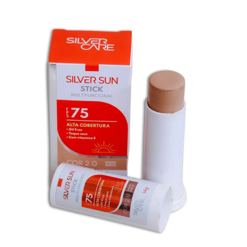 Protetor Solar Stick FPS 75 Silver Sun Medio 2.0 14g