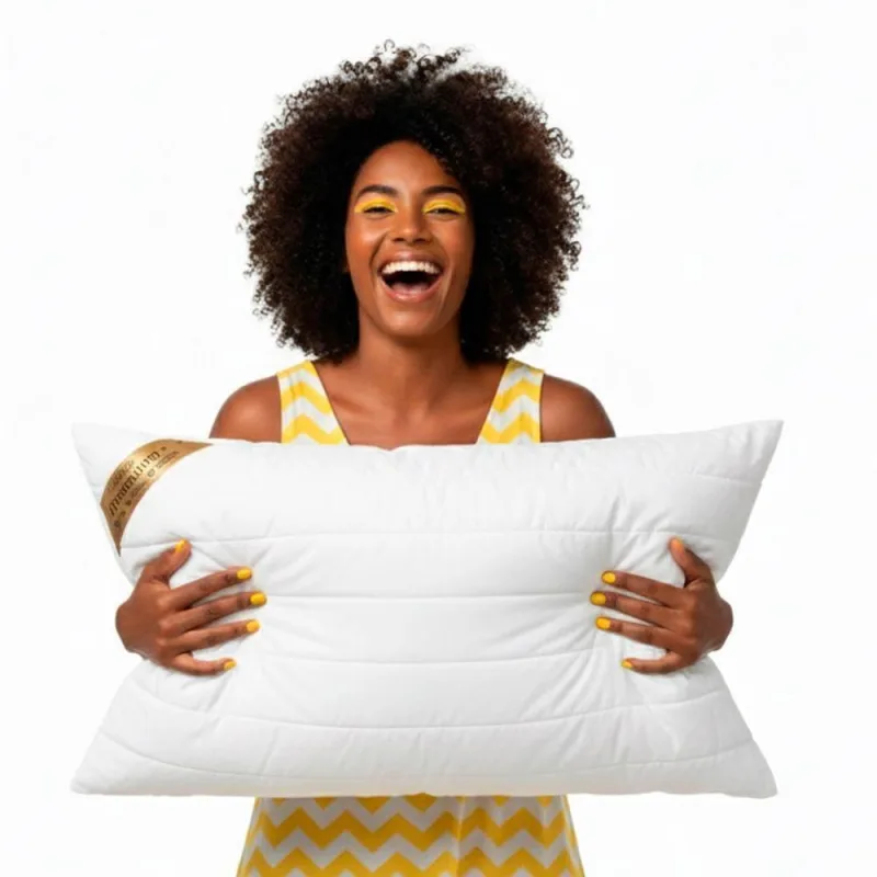 Travesseiro Basic Premium - Latex Em Flocos Capa Hipoalergenica Perfil Extra 45x85x18cm - OUTRAS