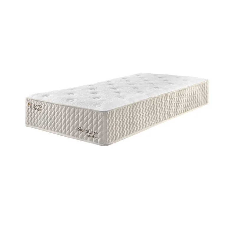 Colchão Solteiro King Híbrido D28 Molas Ensacadas 96x203CM Branco Latex Foam - OUTRAS - Colchões
