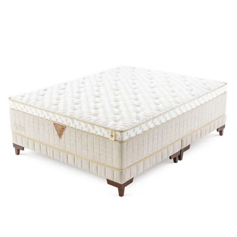 Colchão King Híbrido com Molas Ensacadas D65 Pillow Top 193x203cm Latex Foam - OUTRAS