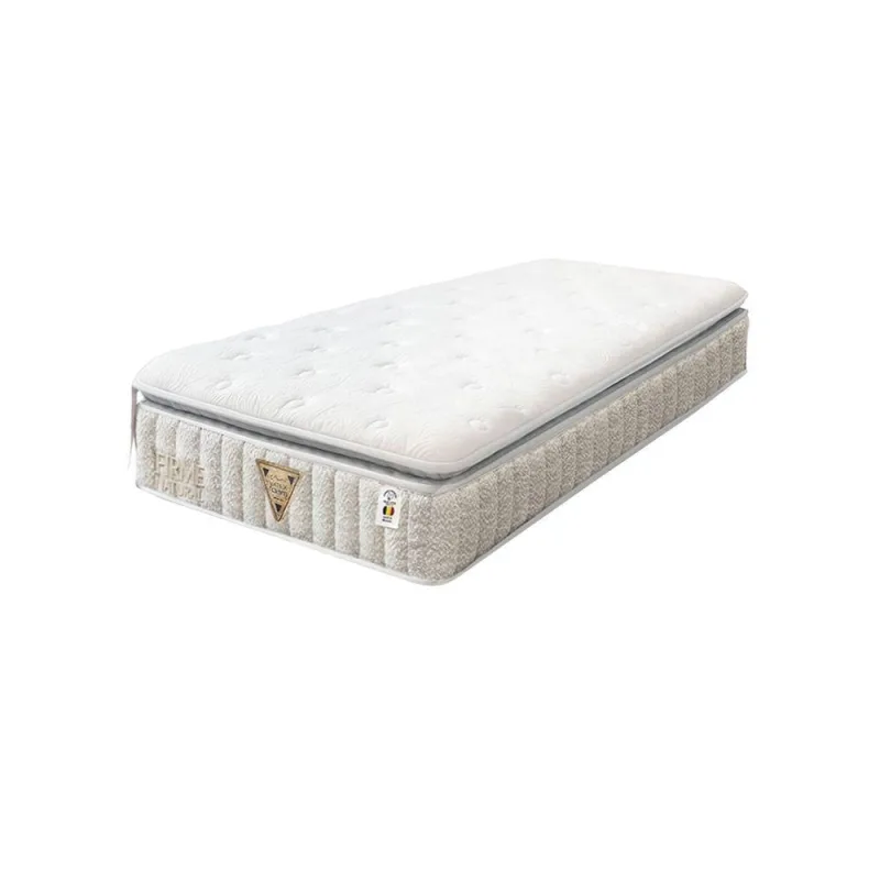 Colchão Solteiro Híbrido D65 com Revestimento em Malha 88x188CM Branco Latex Foam - OUTRAS
