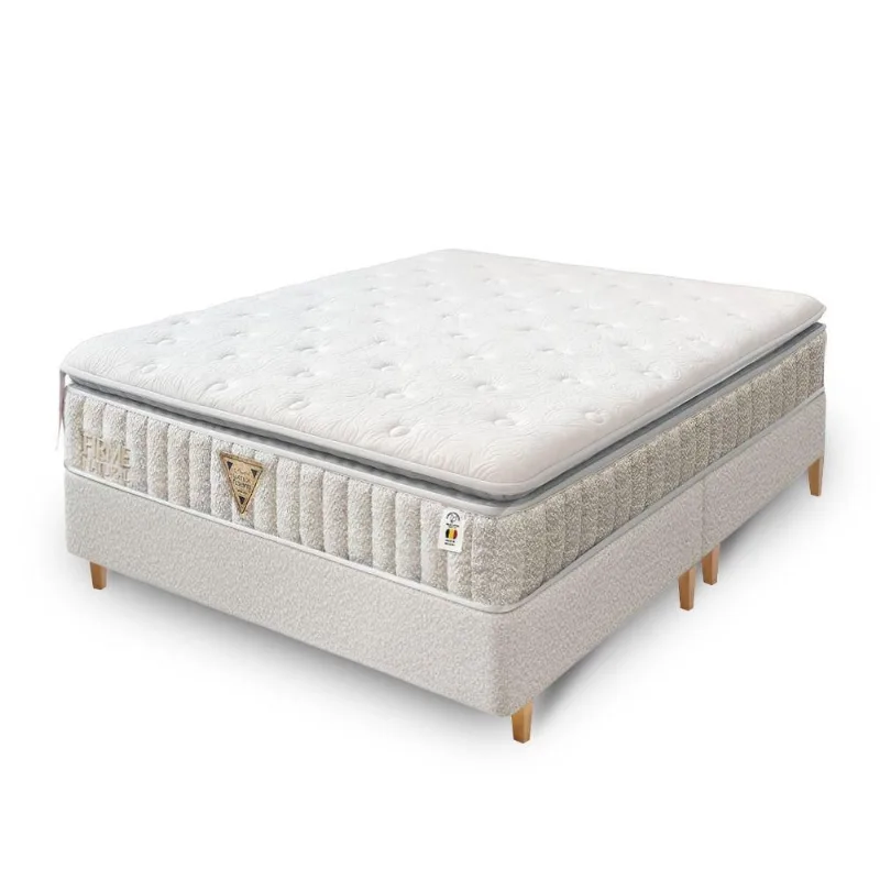 Colchão Firme Natural 2025- 100% Latex Firme Opcionais Box E Kit Spa Medida Casal 138x188cm