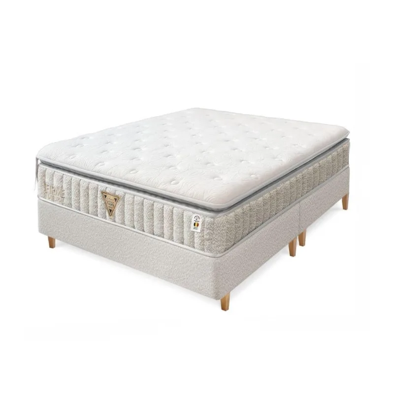 Colchão King Mola Firme Natural 2025 D65 193x203x28CM Branco Latex Foam - OUTRAS - Colchões