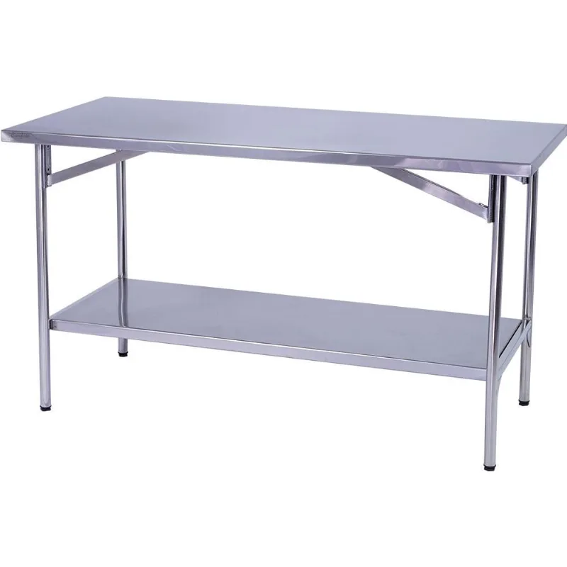 Mesa de Manipulação Inox 60X60CM Benfati tb 1 1/4 Paneleiro Liso