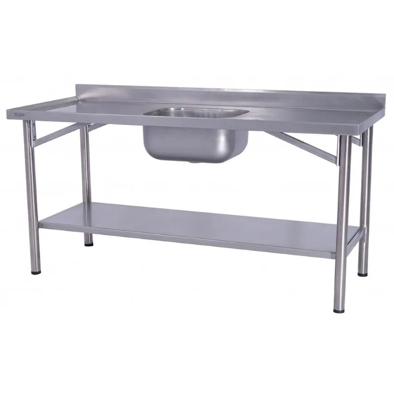 Pia Industrial Benfati Inox 304 200x70cm Paneleiro Liso com 1 Cuba 685CL