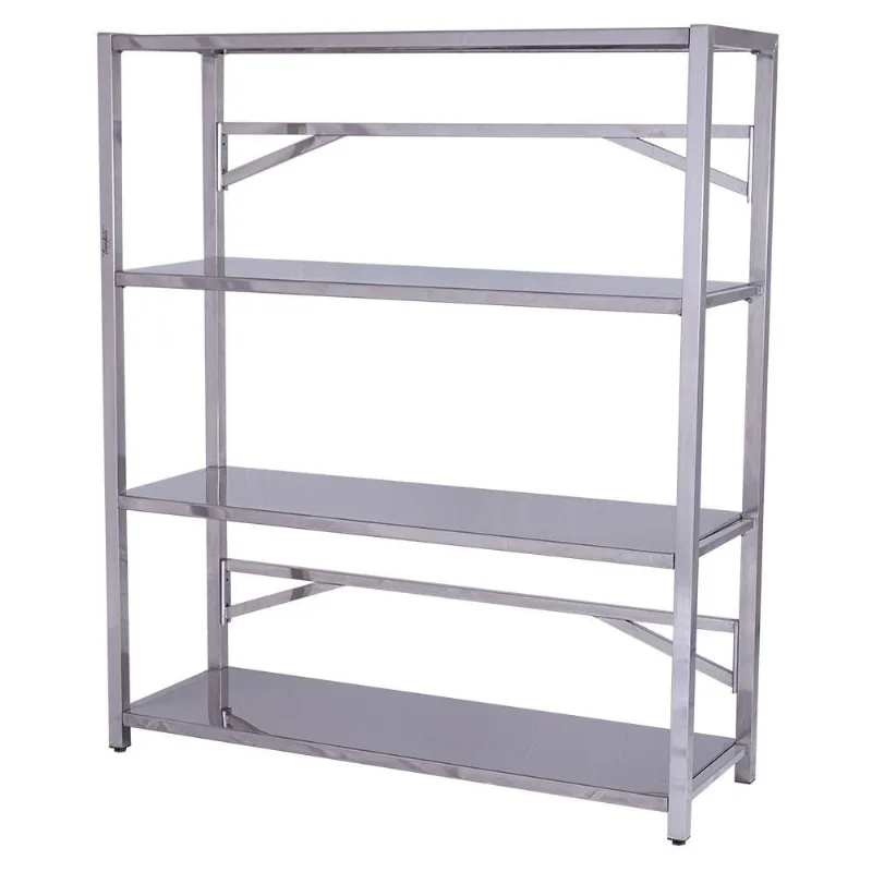 Estante Inox 150X50CM Benfati tb 40X40 4 Planos Lisos
