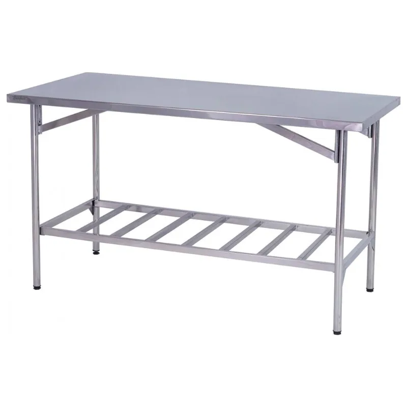 Mesa de Manipulação Benfati Inox 430 100X60CM Paneleiro Gradeado tb 1 1/4 204GR