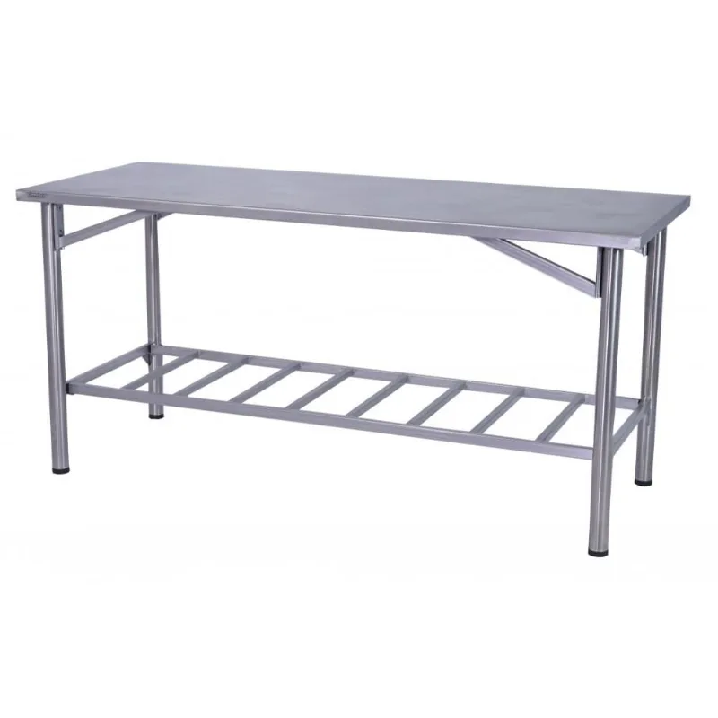 Mesa de Manipulação Benfati Inox 304 70X70CM Paneleiro Gradeado TB 2" 622GR