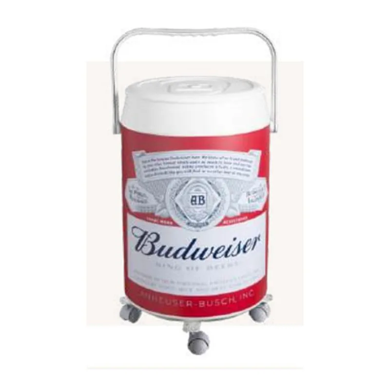 Cooler Veleiro Budweiser com Alça Injetada e Roda 42 Latas - Anabell Vermelho - Anabell